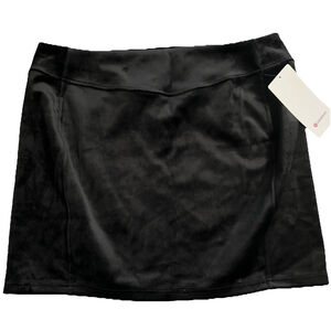 NWT SALE! Lululemon Scuba High-Rise Mini Skirt Velvet Black Size XL